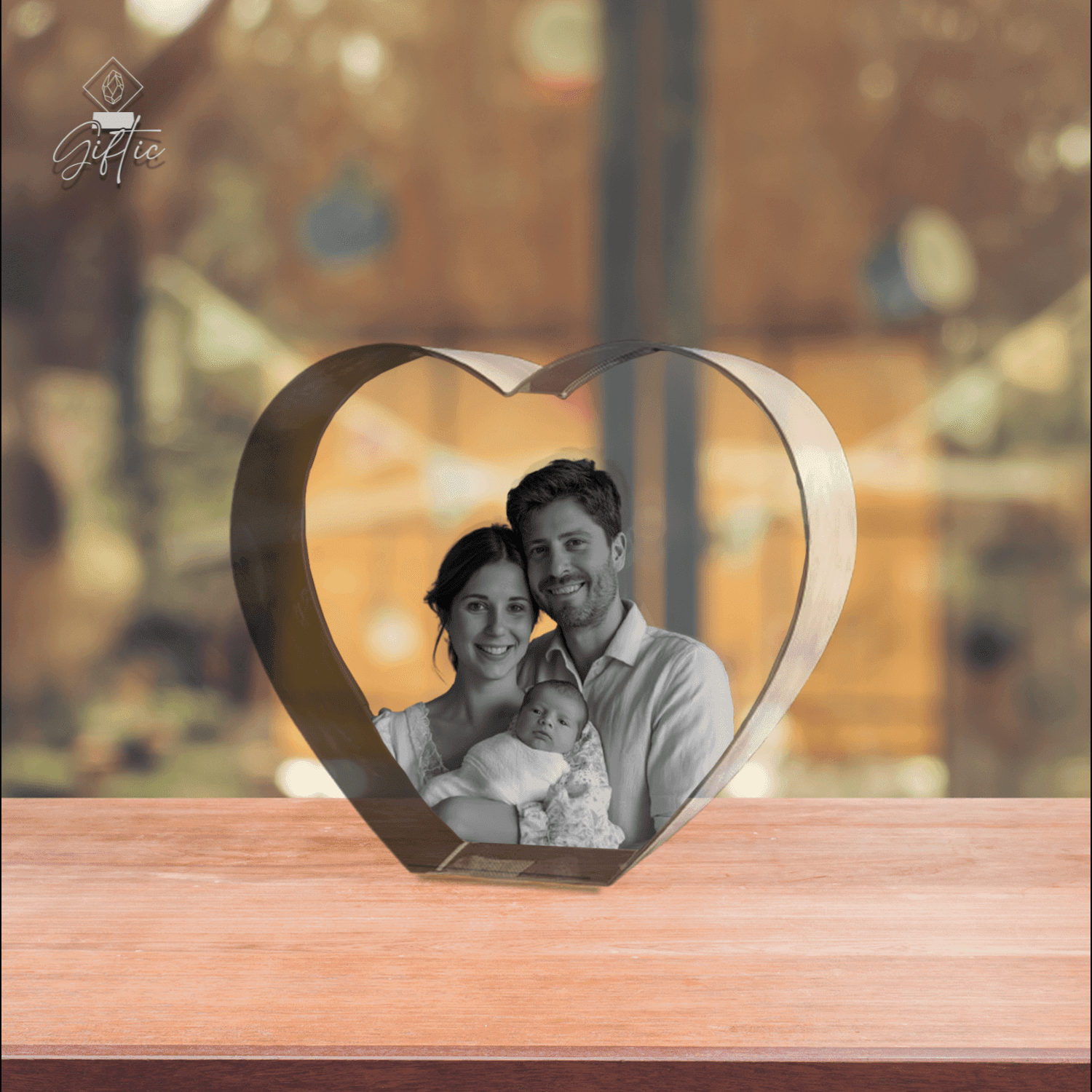 3D Crystal Classic Heart