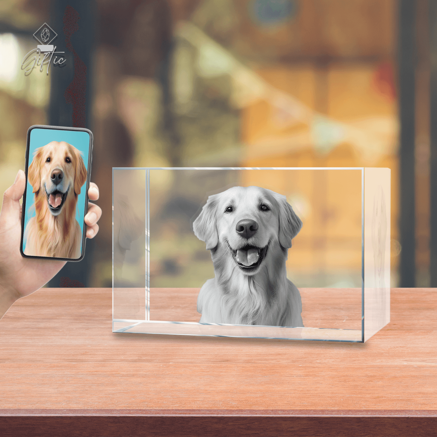 3D Crystal Classic Rectangle Wide